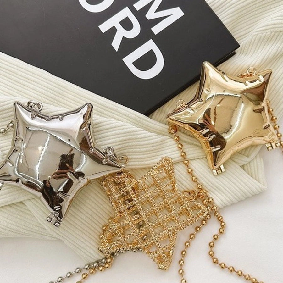 Women's Mini Arylic Star Streetwear Pentagram Magnetic Buckle Crossbody Bag