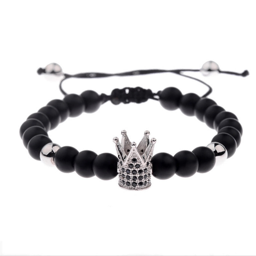 copper fashion bolso cesta bracelet  (white zirconium alloy) nhyl0572-white-zirconium-alloy
