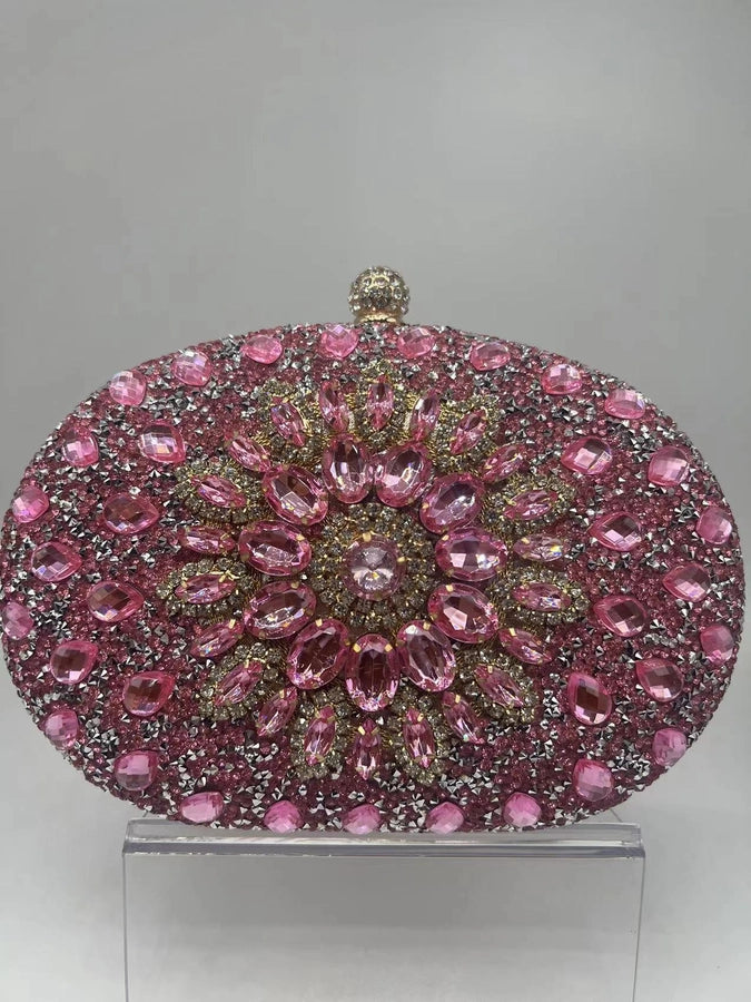 Sunflower Diamond-encrusted Dinner Bag Fashion Banquet Women's Clutch Bag Personality Dress Evening Bag
