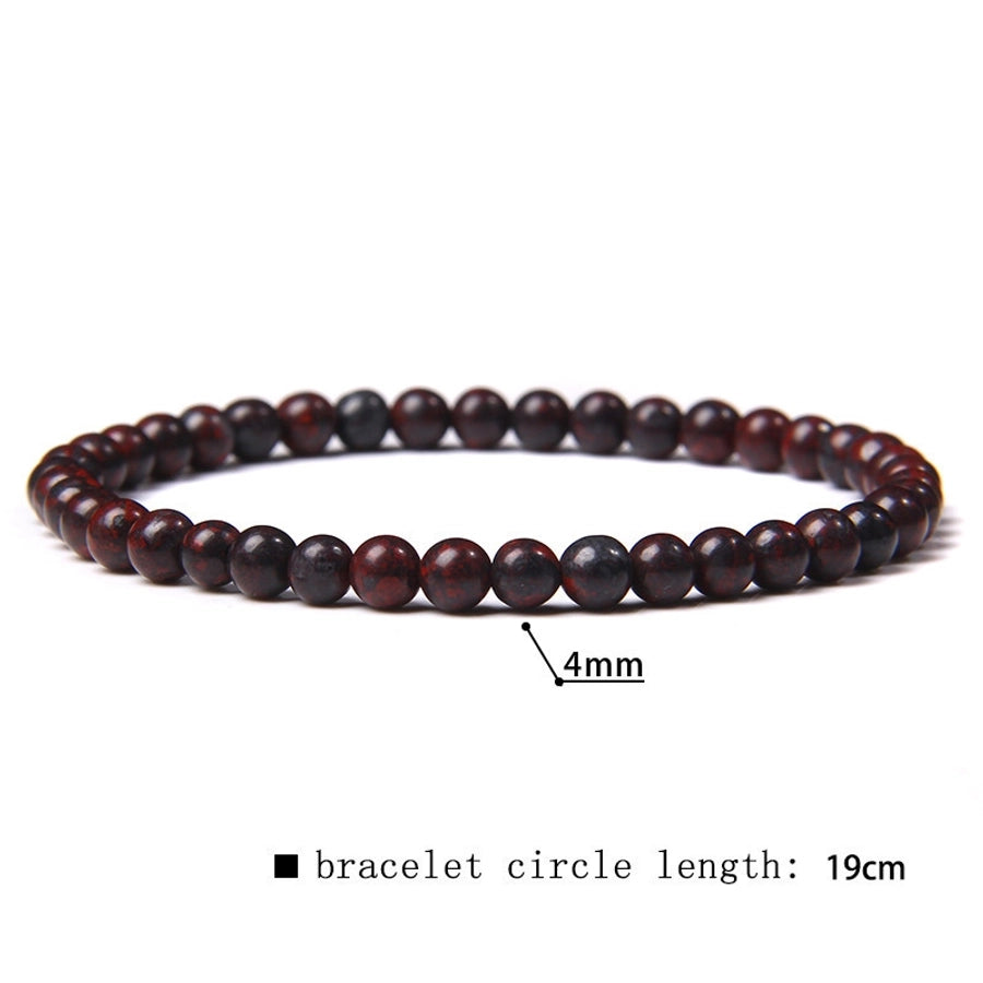 simple style marble natural stone beaded bracelets