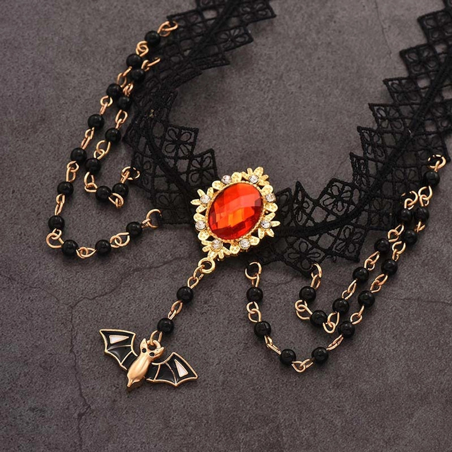Hip-Hop Retro Bat Alloy  Pendant Necklace