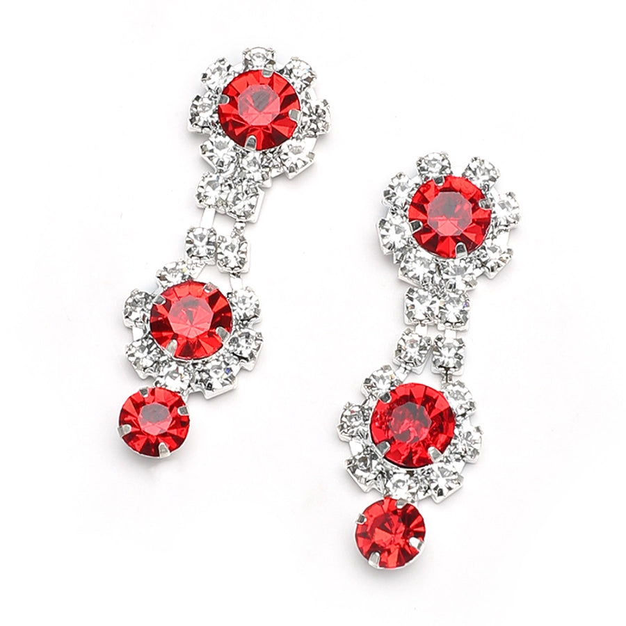 Elegant Luxurious Queen Geometric Alloy Rhinestones Silver Plated Women's