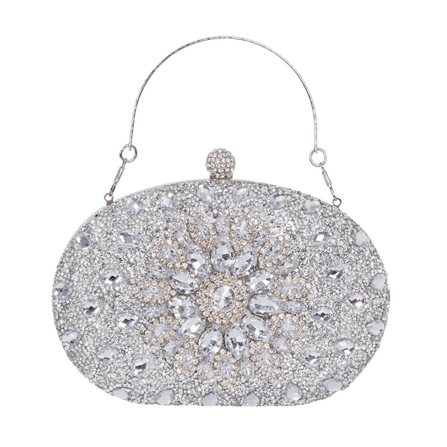 Sunflower Diamond-encrusted Dinner Bag Fashion Banquet Women's Clutch Bag Personality Dress Evening Bag