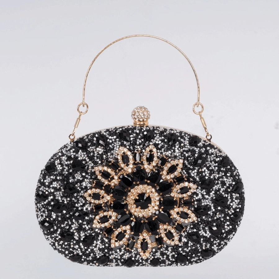 Sunflower Diamond-encrusted Dinner Bag Fashion Banquet Women's Clutch Bag Personality Dress Evening Bag