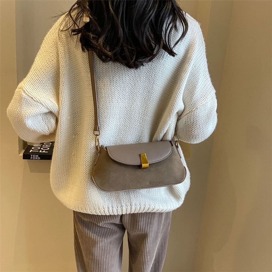 Autumn Winter Retro Bag 2024 New Fashion Underarm Bag Simple Women's Bag Casual Western Style Elegant Messenger Bag