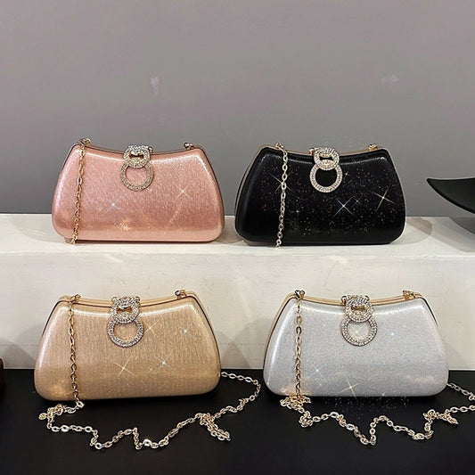 Women's Small Special Material Solid Color Elegant Vintage Style Pillow Shape Lock clasp Evening Bag