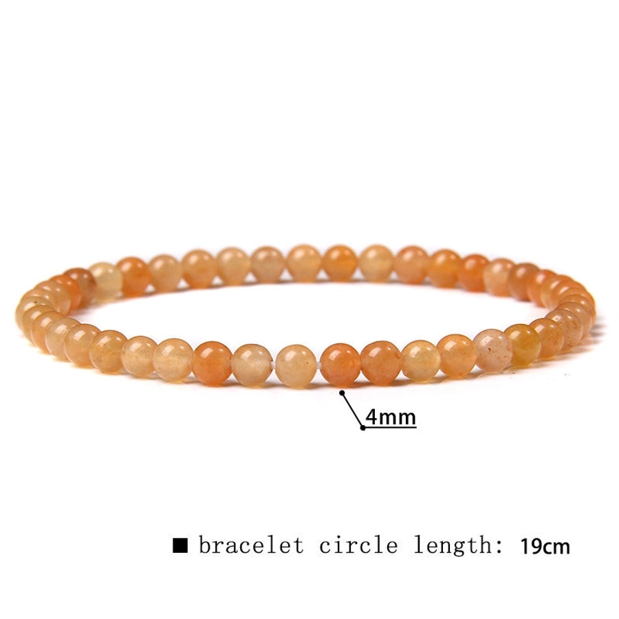 simple style marble natural stone beaded bracelets