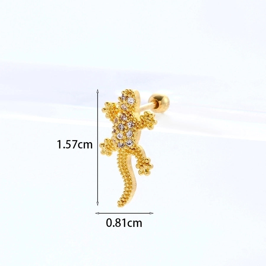Ear Cartilage Rings & Studs Ethnic Style Animal 316L Stainless Steel  Copper