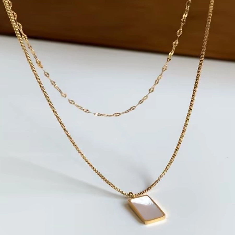 Jewelry Vacation Simple Style IG Style Smiley Face Heart Shape 304 Stainless Steel Acrylic 18K Gold Plated Inlay Pendant Necklace